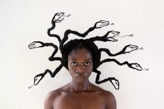 Snake Braid Hairstyles, Wow Hairstyles, Hair Sculpture, Locs Goddess, Afro Hair Art, Traditional Makeup, Drag Wigs