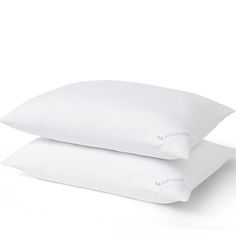 two pillows sitting on top of each other