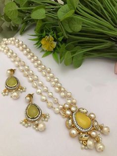 A Gift for someone most adorable for you. Earrings made of brass. Material : brass,pearl,stone. Earrings : 1 Pair. Necklace : 1 Luxury 22k Gold Victorian Jewelry, Luxury Elegant Kundan Mala, Luxury Hand-set Yellow Gold Kundan Necklace, Luxury 22k Gold Kundan Necklace For Gift, Luxury Hand Set Ornate Temple Necklace, Pair Necklace, Pearl Long Necklace, Jewelry Pakistani, Necklace Indian