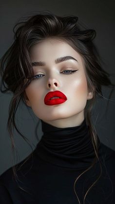 Candy Photoshoot, Beauty Killer, Classy Photography, Beautiful Lips, Beautiful Eyes, Red Lips, Dark Hair, Woman Face, Maquillaje De Ojos