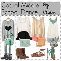 Cute Clothes! ;-) Kai Fashion, Polyvore Casual, Middle School Dance, Neon Prom Dresses, School Clothing