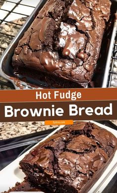 Brownie Bread Recipe, Easy Hot Fudge, Brownie Bread, Fudge Brownie, Low Carb Dessert, Chocolate Bread, Bread Recipes Sweet, Fudge Brownies, Chocolate Craving