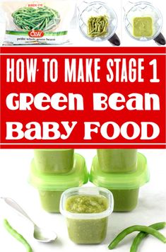 Green Bean Baby Food Puree