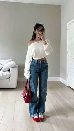 Ballet Flats Outfit, Asia Trip, Looks Pinterest, Flats Outfit, Outfit Chic, Uni Outfits, Travel Outfits, Europe Trip