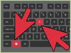 a keyboard with two arrows pointing to the left and right keys on top of it