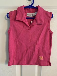 NWT Sonoma Girls Toddler Pink Sleeveless Polo Size 4T. Condition is New with tags. Shipped with USPS First Class Package. This adorable top is cute and comfortable! Perfect for spring and summer. Originally $10.00! From a non-smoking home. THANK YOU FOR LOOKING!! I provide combined shipping service.  You can reduce the shipping charges if you buy more than one item. Please request an invoice first. Cute Pink Cotton Vest, Pink Sleeveless School Top, Sleeveless Pink School Top, Sleeveless Pink Top For School, Cute Sleeveless School Tops, Casual Sleeveless School Vest, Casual Sleeveless Top For School, Playful Sleeveless Vest For Spring, Girls Toddler