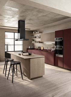 Top Kitchen Colors, Scavolini Kitchens, Kitchen Color Trends, Modern Kitchen Design Luxury 2020, Kitchen Interior Design Modern, Modern Kitchen Design Luxury, Kitchen Trends, Stylish Kitchen