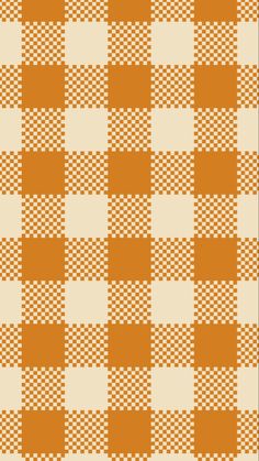 an orange and white checkered pattern