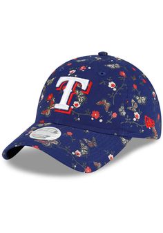 Spring Sports Events Baseball Cap With Curved Bill, Spring Baseball Cap For Sports Events With Curved Bill, Spring Sports Baseball Cap With Curved Bill, Curved Bill Sports Hats For Spring, Sports Hats With Curved Bill For Spring, Sports Hat With Curved Bill For Spring, Spring Sports Hat With Curved Bill, Navy Spring Cap, Casual Floral Print Cap