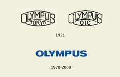 the olympic logo is shown in two different colors