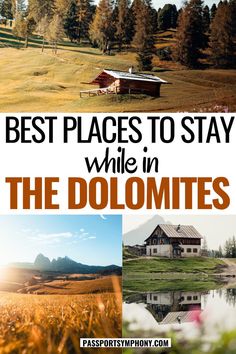 Guide to the Dolomites: cozy lodges to luxury resorts +10 insider tips for the dolomites. Italy Hotel, Travel To Europe, Mountain Trip, Italy Hotels, Mountain Travel