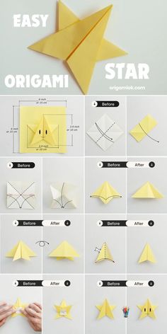 how to make an origami star