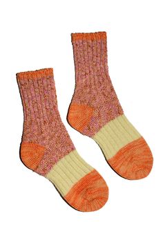 Same day shipping on Hansel from Basel socks.Chunky knit cotton blend crew sock with marled ankle and space dye toe and heel. Beige Tights, Red Tights, Slouch Socks, Black Weave, Lauren Manoogian, Bow Bag, Paloma Wool, Over The Knee Socks, Black Crane