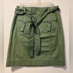 Nwt Talbots Utility Skirt Two Front Pockets Size 4 Utility Skirt, Womens Skirt, Size 4, Skirt, Green, Women Shopping, Color