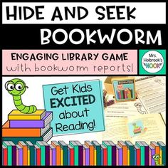 an engaging library game for kids to use with their reading skills, including books and games