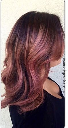 Metallic Hair Color, Hair Idea, Pink Highlights, New Hair Colors, Metallic Hair