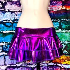 Designed To Show Off Your Cute Rave Bottoms! Stretchy, Shiny Fabric . One Size Fits Small To Medium Fairy Fits, Rave Bottoms, Pastel Fairy, Women Crafts, Shiny Fabric, Purple Colour, Your Cute, Cute Halloween Costumes, Cute Halloween