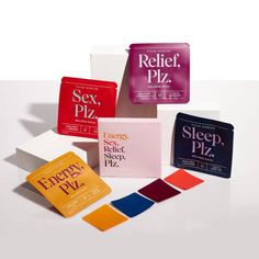 six different types of sleep pies on a white surface with text that reads energy pizz