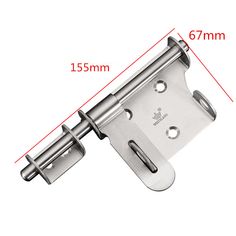 an image of a door hinge with measurements