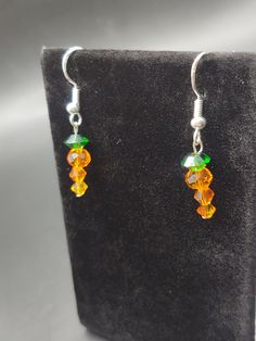 Handcrafted Sterling Silver Swavorski (Fire) Crystal Carrot Earrings Whether it's a carat or a couple carrots this gift is sure to make anyone smile this Easter.  ☺️🥕 Orange Pierced Earrings As Gift, Carrot Earrings, Fire Crystal, Jewelry Ideas, Eden, Jewelry Earrings Dangle, Diy Jewelry, Carrots, Etsy Earrings