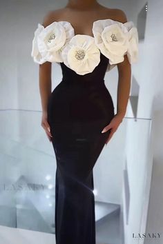 Lasaky - Sensational Evening Wear Off Shoulder Maxi Embellished Maxi Dress, Black Maxi, White Summer, Classy Dress, Bandage Dress, Flowing Maxi Dress, Flower Dresses, Perfect Dress