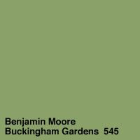 an image of a book cover with the title benjam moore buckingham gardens 545