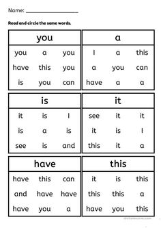 worksheet for reading the words in english and spanish with pictures to print out