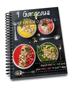 a cookbook with the title, green smoothies on it's front cover