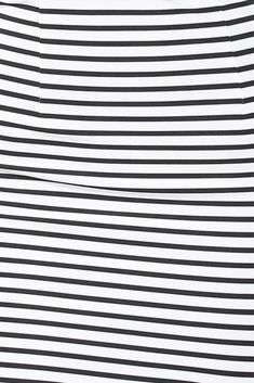 Fitted stripe skirt.Thick band at waist.Visible back zip.Stripes horizontal on skirt.Thick fabric.No stretch in fabric.Hemline scoops up on one side.Not lined.Polyester/spandex. Thick Fabric, Stripe Skirt, Polyester Spandex, Stripes, Spandex, Band, Skirt, Fabric, Tela