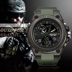 Trendy Multifunctional Digital Waterproof Electronic Watch | eBay Tactical Watch, Sandakan, Water Resistant Watch, Timex Watches, Mens Sport Watches, Special Ops, Mens Watches Black, A Soldier, Military Watches