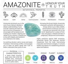 Amazonite Tumbled Stone Information card included ℹ️ “A stone of peace” Healing Properties of Amazonite: Balances the masculine and feminine energies This healing stone will help you trust again, allowing kindness to flow in your life. This gemstone can soak up toxicity from negative influences, balancing the heart chakra. Great for EMF protection Helps with writers block Brings courage Improves self-esteem Helps calm mental chaos Works with the heart & throat chakras strengthening the flow of e Amazonite Meaning, Personal Truth, Amazonite Crystal, Crystal Vibes, Information Card