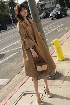 Size:XS,S,M,L,XLColor:Khaki,Gray WhiteNeckline:LapelItems: Oversized CoatPattern:Solid Color, Pure ColorLength:Oversized, Long LengthSleeve Length:Seven Points SleeveSeason:Spring,Autumn,Winter Oversized Coat Pattern, Trumpet Sleeves, Hip Clothes, Trumpet Sleeve, Women Coat, Oversize Women, Coat Patterns, Oversized Coat, Grey Khakis