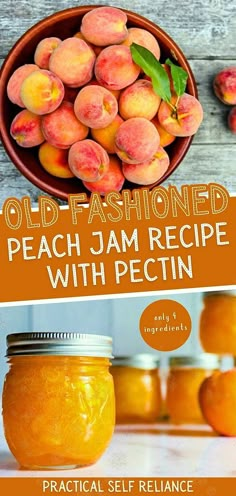 peach jam recipe with pectin