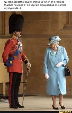 queen elizabeth actually cracks up when she reveals that husband of 80 years is disguised as one of her