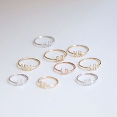 Open Initial Ring, Monogram Ring, Name Ring, Personalized Ring, Double Initial Name Ring, 14K Solid Gold Ring, 14k Gold Personalized Jewelry ≫ Product Details ◈ Handmade / Handcrafted Fine Jewelry ◈ Initial Size: approximately 5.90mm x 2.50mm (each initial) ◈ Band Thickness: 1.20mm ◈ Metal: Solid 14K Gold ◈ Gold Color: White gold, Rose gold, Yellow gold ≫ Please read our FAQ below for more detail. Gold Sterling Silver Stackable Rings With Initials, Minimalist 14k Gold Monogram Rings, 14k Gold Stackable Rings With Initials, Minimalist Monogram 14k Gold Rings, 14k Gold Stackable Rings With Initials For Anniversary, Gold Diamond Ring With Initials In 14k, Open Ring With Monogram For Anniversary, Monogram Open Ring For Anniversary, Gold Diamond Ring With Monogram For Anniversary