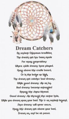 a poem written in the language of dream catchers