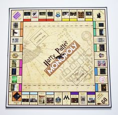 the harry potter monopoly board game is displayed