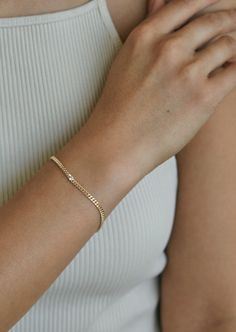 Capri Curb Diamond Bracelet - Kinn Hampshire House, Cuban Bracelet, Curb Chain Bracelet, Fall Rings, Bracelet Diamond, Bracelet Shop, Link Chain Bracelet, Star Pendant Necklace, Classy Jewelry