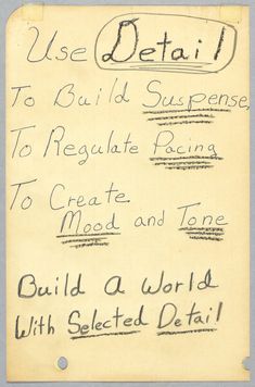 an old note with writing on it that says, use delta to build supreme to regulate racing to create and tone