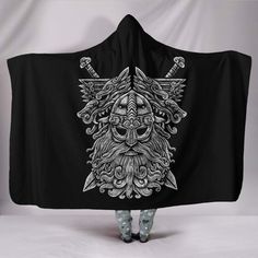 Viking Hooded Blanket Norse God Odin Wolfs Swords PL082 available in T-shirt, hoodie, tank top, longsleeve, multi color and size S M L XL XXL 3XL 4XL 5XL. Shipping from the US. Easy 30 day return policy - Shop now! 6.1-ounce, 100% cotton .Double-needle neck, sleeves and hem; Roomy Unisex Fit. Ash is 99% cotton, 1% poly; Sport Grey is 90% cotton, 10% poly; Dark Heather is 50% cotton, 50% polyester .Decoration type: Digital Print. Made by Gildan Aztec Hoodies, Tree Of Wisdom, Tattoo New, Odin God, Butterfly Mandala, Custom Blanket, Viking Style, Style Goals, Print 3d