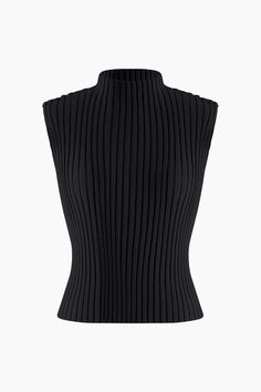 COLOR: BLACK DETAILS Ribbed knit fabric Cropped length Slim fit Mock neckline Sleeveless design 50% Viscose, 30% Nylon, 20% Polyester Please refer to the care label for garment care instructions SIZE & FIT: runs TTS, model wears size S MODEL INFO: HEIGHT 5’5, WAIST 24in, BUST 32in 90s Style Icons, Red Mini Skirt, Rib Knit Top, Professional Wardrobe, Knit Tank Top, Ribbed Knit Top, Black Tank Top, Mock Neckline, Sleeveless Crop Top