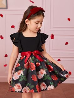 Long Frocks For Girls, Baby Dress Embroidery, African Dresses For Kids, Baby Dress Design, Baby Dress Patterns, Frocks For Girls, Floral Fit