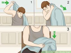 4 Ways to Dress After a Shoulder Surgery - wikiHow Velcro Sneakers