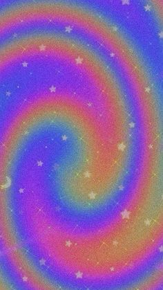 an image of a colorful spiral design with stars