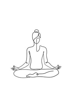 a person sitting in the middle of a yoga pose