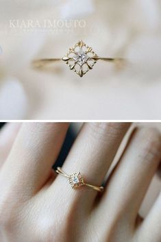 14K pure gold japanese vintage princess diamond ring. Stylish vintage gold ring with Cz diamonds x 1 ~ 2*2mm. #vintagering #diamondring #goldjewelry Elegant Simple Crystal Ring For Anniversary, Elegant Simple Crystal Ring For Wedding, Elegant Promise Ring With Simple Heart Design, Elegant Heart Shaped Wedding Ring, Delicate Gold Crystal Promise Ring, Dainty Crystal Ring With Simple Design For Wedding, Dainty Princess Cut Diamond Ring For Wedding, Dainty Crystal Wedding Ring With Simple Design, Dainty Gold Heart Ring For Wedding