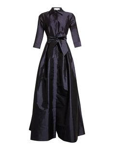 A-Line Evening Gown Elegant Dress Wedding Guest Floor Length 3/4 Length Sleeve Shirt Collar Pocket Taffeta with Pocket Strappy Gown Elegant, Wedding Girl, Dress Wedding Guest, Evening Gowns Elegant, Dress Wedding, Shirt Collar, Elegant Dress, Evening Gown, Wedding Guest Dress