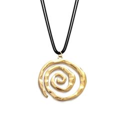 PRICES MAY VARY. Trendy design: Elevate your style with this chunky spiral swirl necklace, featuring a unique and eye-catching aesthetic that's perfect for grunge-inspired looks. High-quality material: Made from durable alloy and double-layered leather cords, this necklace offers both style and durability for long-lasting wear. Adjustable fit: With its adjustable cord design, this necklace allows you to customize the length for a comfortable and personalized fit, making it suitable for all neck Long Layered Necklaces, Looks Boho, Swirl Necklace, Boho Choker Necklace, Spiral Jewelry, Spiral Pendant, Grunge Jewelry, Spiral Necklace, Xmas List