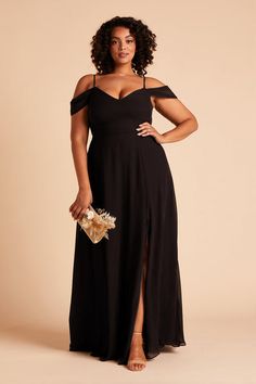 Devin Plus Size Convertible Chiffon Bridesmaid Dress in Black | Birdy Grey Black Aline Bridesmaid Dresses, Black Bridesmaid Dress Curvy, Dark Charcoal Bridesmaid Dresses, Black Maid Of Honor Dress Long Plus Size, Infinity Bridesmaid Dress Black, Casual Black Bridesmaid Dress, Plus Size Bridesmaid Dresses Long, Black Chiffon Bridesmaid Dresses, Black Bridesmaid Dresses Long