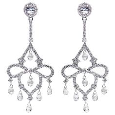 PANIM 18K White Gold Diamond Briolette Chandelier Earrings Details : Total Diamonds - 6.97cts 18K - 9.37grams. More details and videos are available on request. Pearl Chandelier Earrings, Diamond Chandelier Earrings, Diamond Chandelier, Pearl Chandelier, Chandelier Modern, Antique Chandelier, Antique Earrings, Dream Jewelry, Diamond Shape